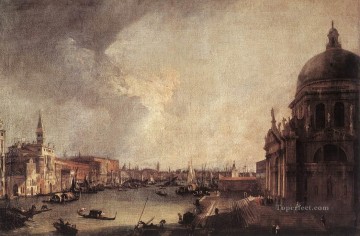 Venecia clásica Painting - Entrada al Gran Canal mirando hacia el este Canaletto Venecia